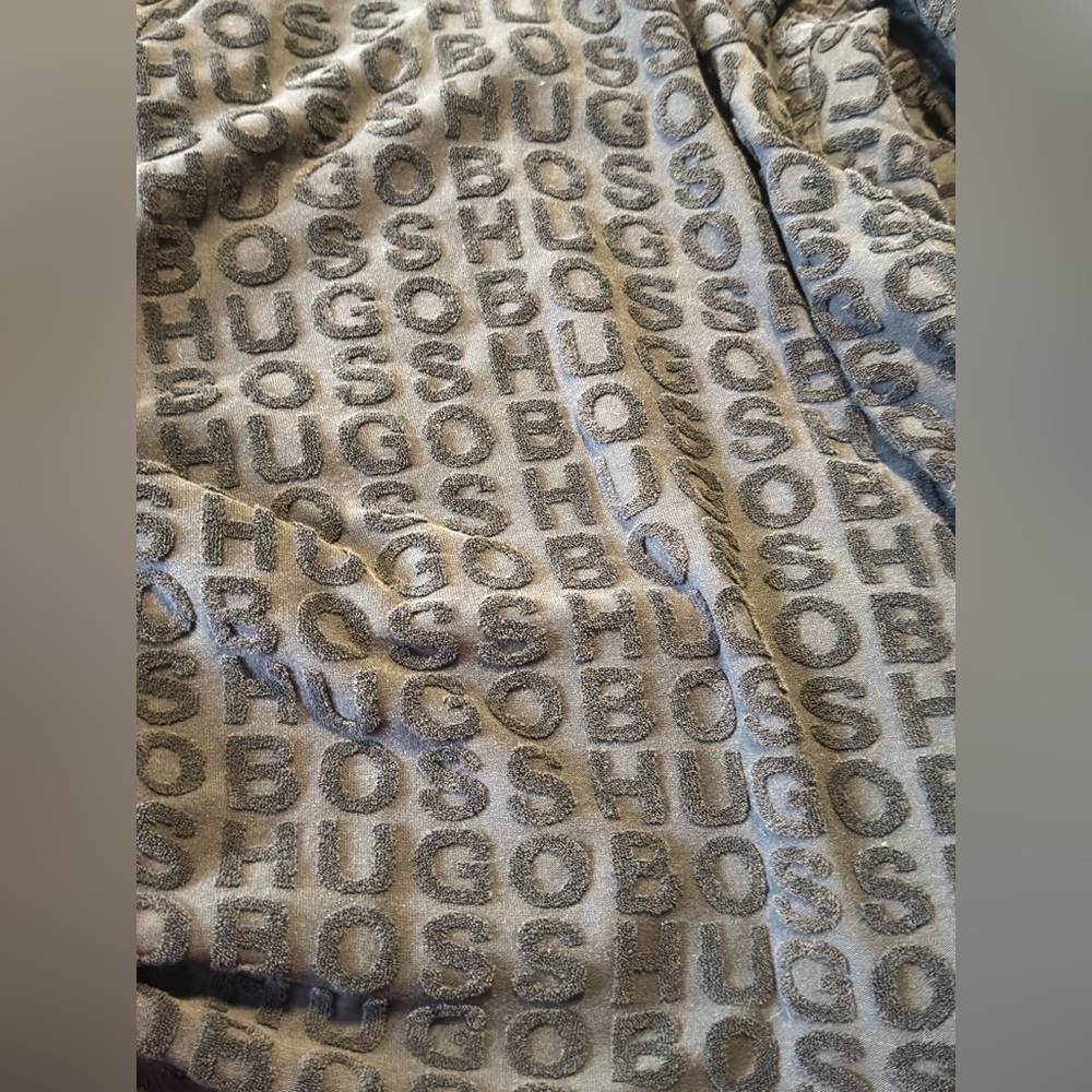Boss Black Textured Robe - Picture 5 of 6